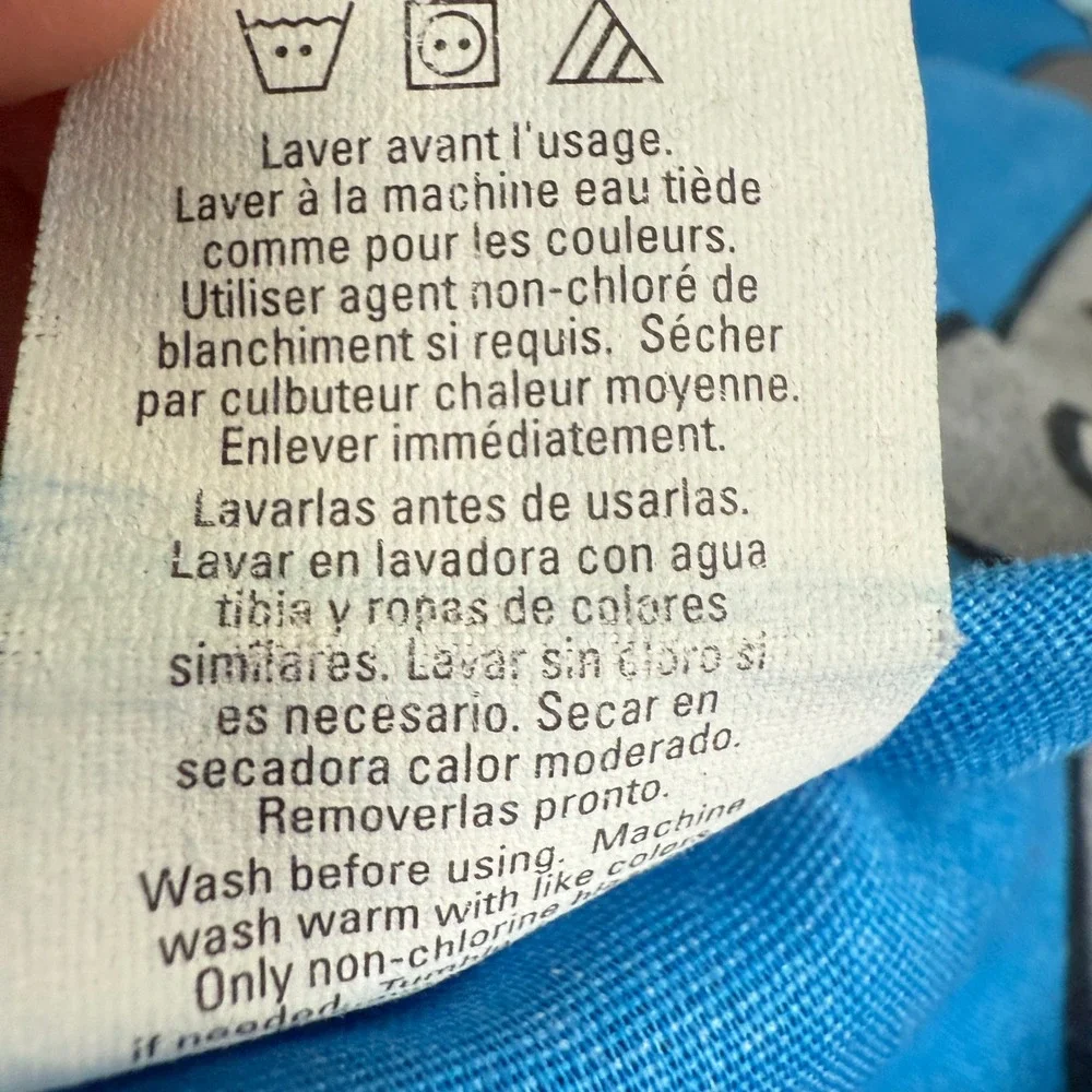 Dan River Bob the Builder Pillowcase Kids Standard Blue Excellent Vintage 2001